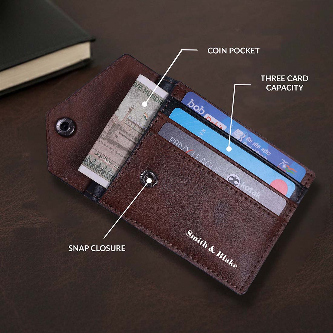 Card Holder Wallet Brown