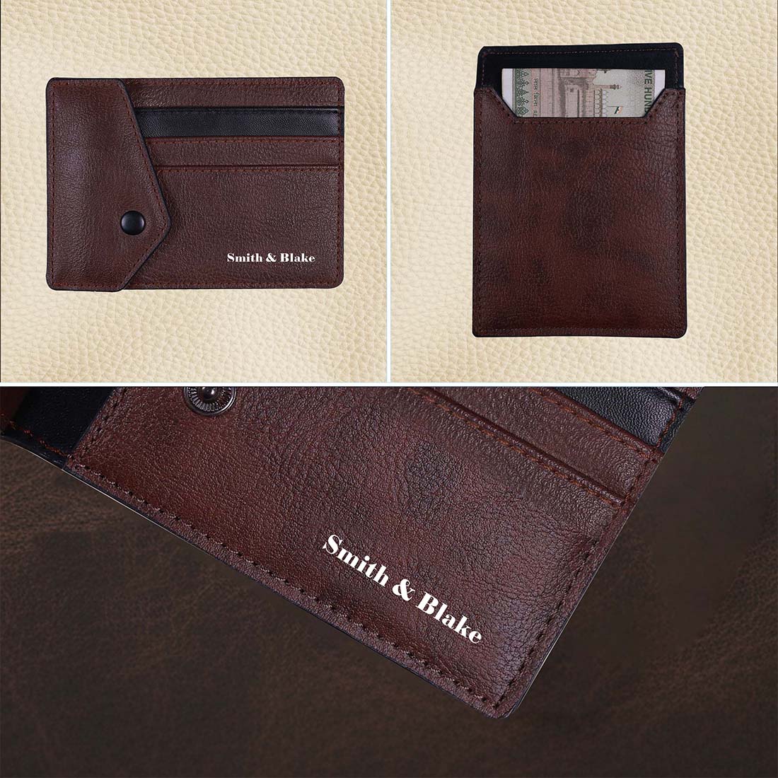Card Holder Wallet Brown
