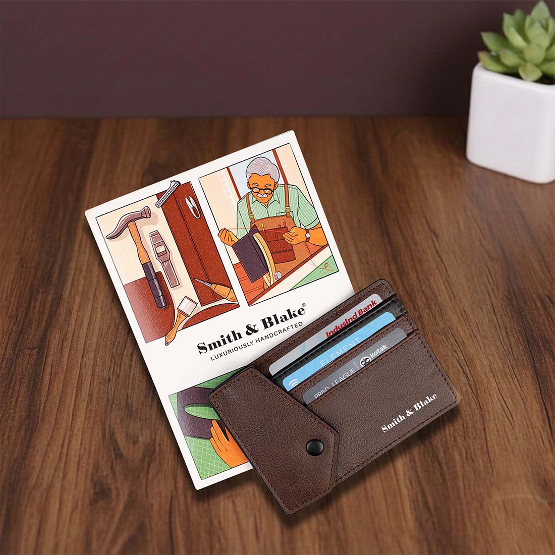 Card Holder Wallet Brown