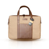 NAPLES Laptop Bag Beige and Brown
