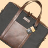 NAPLES Laptop Bag Black and Brown