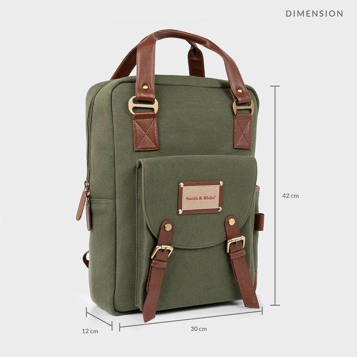 SKY GREEN Laptop Backpack - Smith & Blake - laptop bag, office bag, backpack , wallet for men , briefcase , messenger bag , laptop backpack , duffle bags ,corporate gifting idea , gift for men